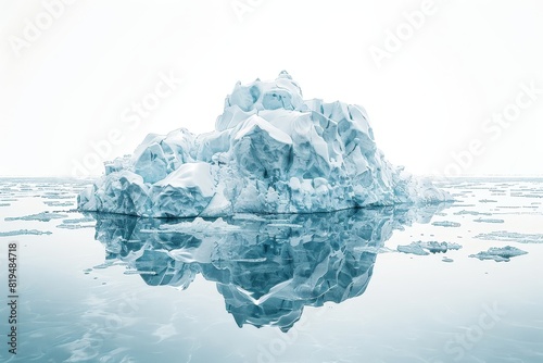 Realistic photograph of a complete Climate Change Solutions,solid stark white background, focused lighting