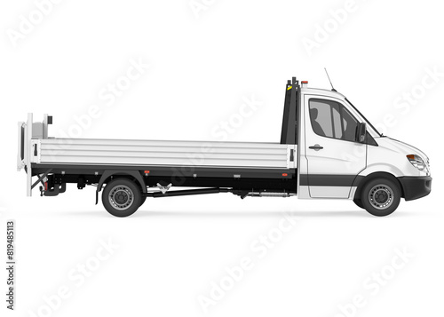 Flatbed Truck Isolated