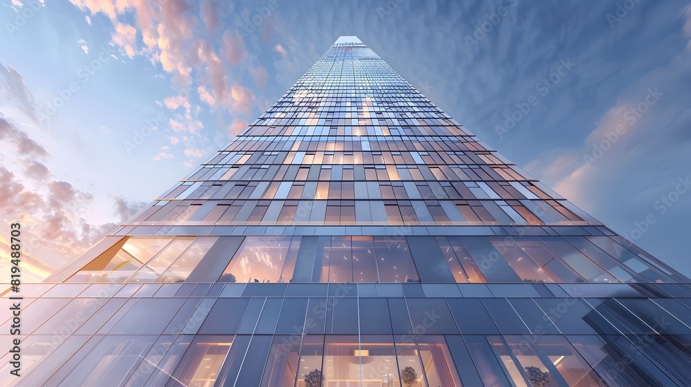 custom made wallpaper toronto digitalSleek and Sustainable Architectural Innovation:A Modern Skyscraper Facade Showcasing Energy Efficiency and Eco-Friendly Design