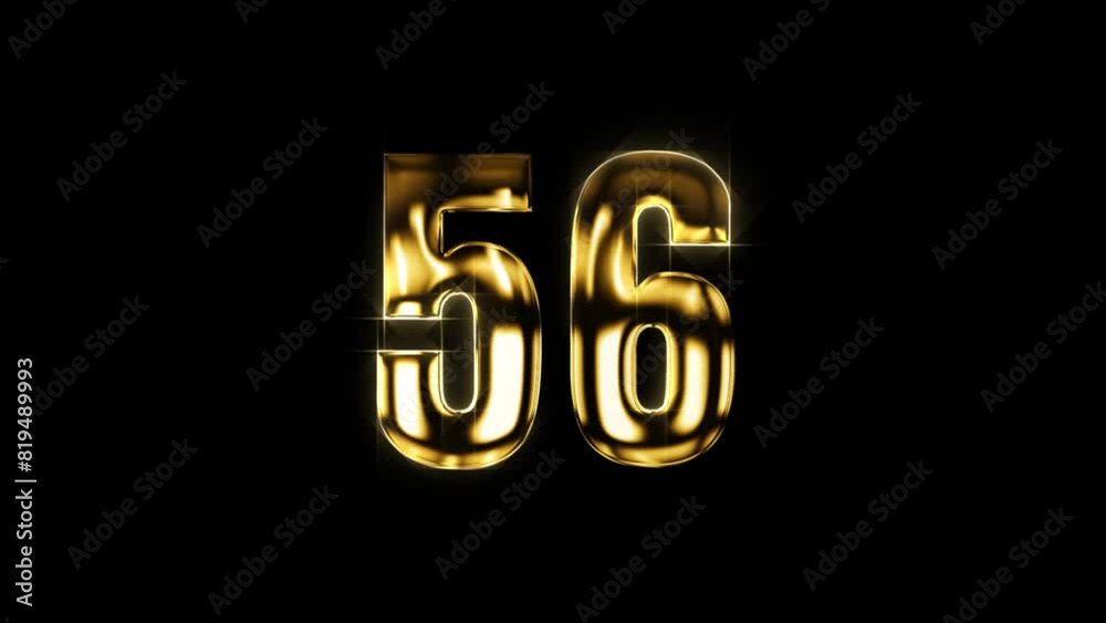Luxurious Gold Animation of Number 56. Elevate Your Visuals with Opulent Design and Regal Elegance
Luxurious Gold Animation of Number 56. Elevate Your Visuals with Opulent Design and Regal Elegance