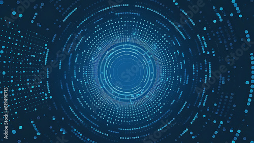Structured database. Abstract digital wave particle. Digital music background. Sound vibrations. Futuristic dotted wave. Big data analytics. 3D illustration of nano particles in cyberspace