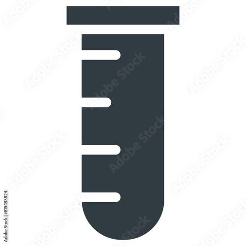 test tube icon, simple vector design