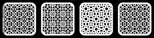 Geometric and simple pattern for background, decoration, panel, for cnc cutting