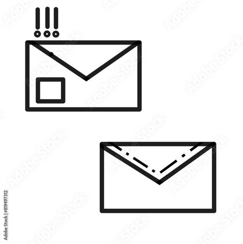 Icon set Letter