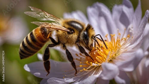 bee on a flower © zhia studio