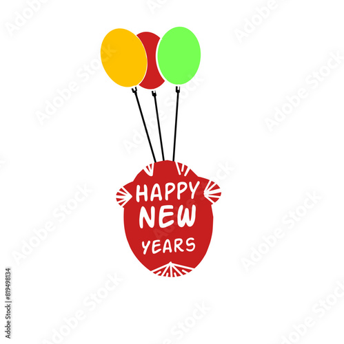 happy birthday card with balloons