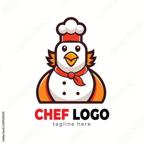 Detailed chef logo template © efuture studio