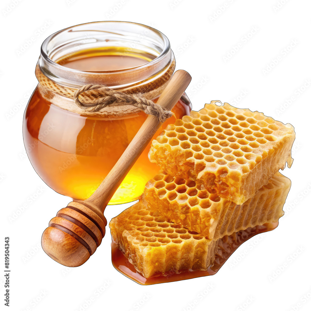 honeycomb with propolis on transparent background honeycomb with propolis on transparent background