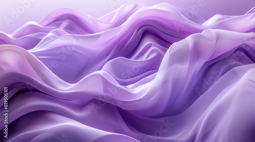 Abstract purple fabric folds creating a smooth, flowing texture and wave-like pattern ideal for backgrounds, art, and creative projects.
