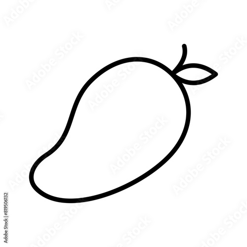 mango fruit line icon vector design