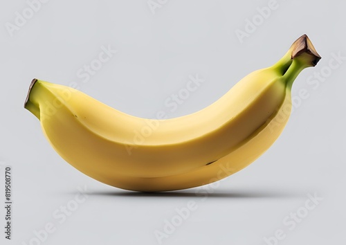a banana isolated on a white background with a clipping path and full depth of field. photo