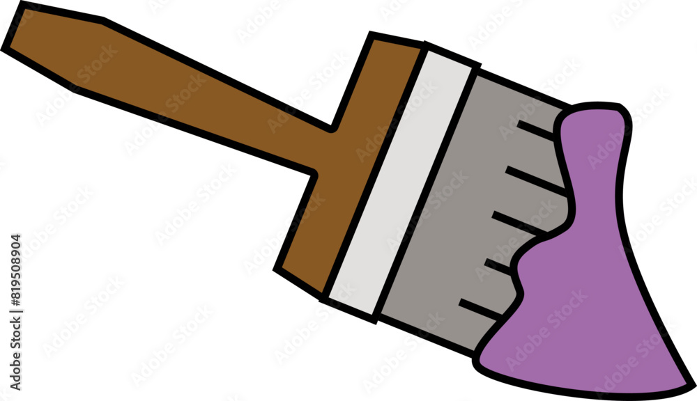 Obraz premium Illustration of a paintbrush