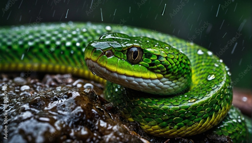 Fototapeta premium green snake