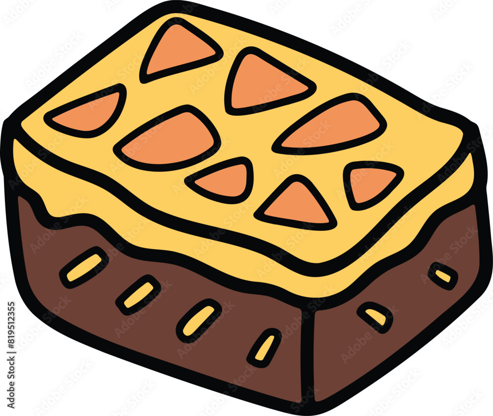 Delicious bread and cupcakes Hand drawn illustrations in line art style Delicious bread and cupcakes Hand drawn illustrations in line art style
