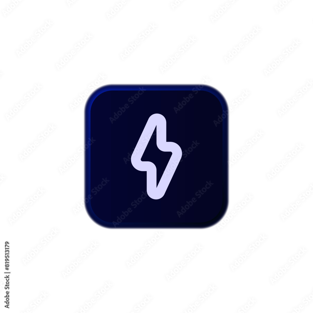 Neumorphic UI icon with bold outline style. Dark theme icon for web, apps, mobile, business.