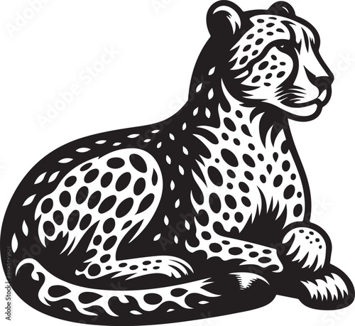 Wallpaper Mural cheetah vector ilastration Torontodigital.ca