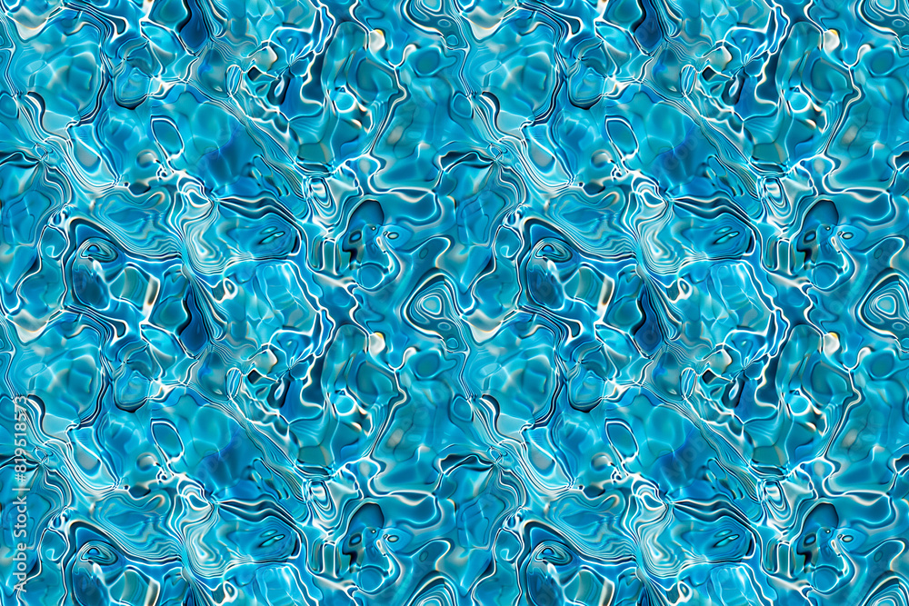 Abstract blue liquid pattern with swirling, water-like designs creating a seamless, vibrant texture perfect for decoration and ornamental purposes Abstract blue liquid pattern with swirling, water-like designs creating a seamless, vibrant texture perfect for decoration and ornamental purposes