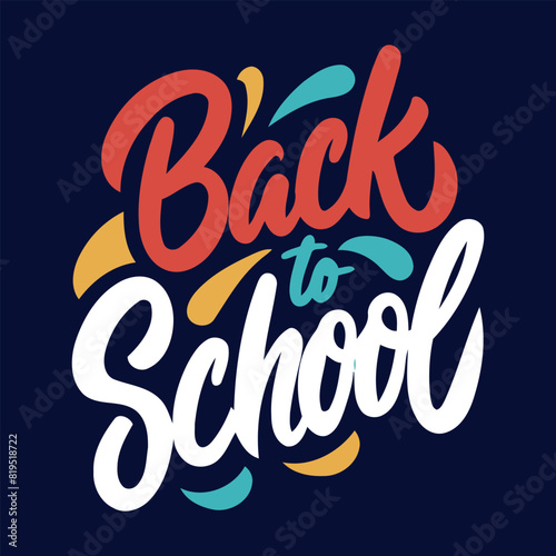back to school vector design text effect