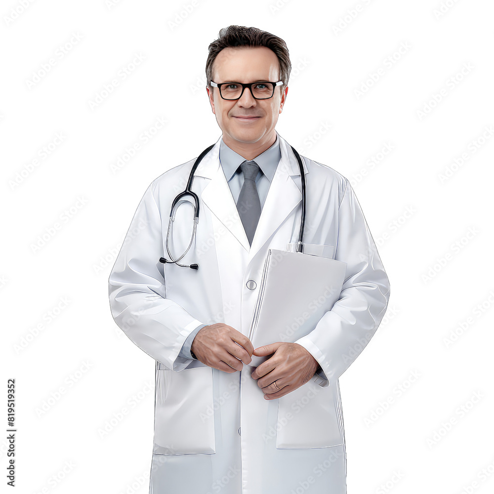 Portrait of a doctor on transparent background png Portrait of a doctor on transparent background png
