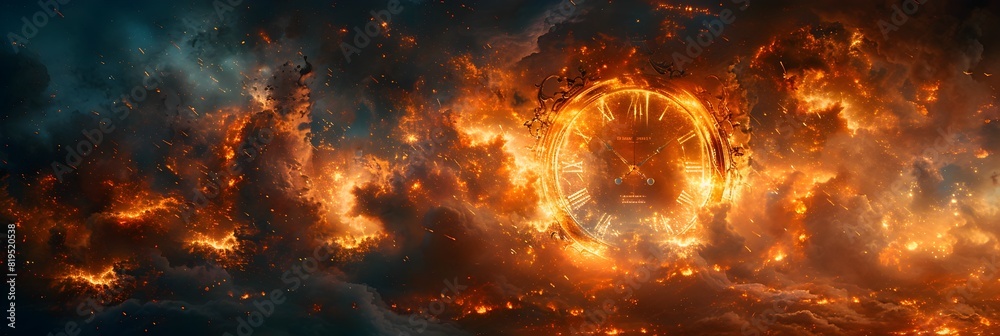 Frozen Time Devouring by the Relentless Flames of Existence