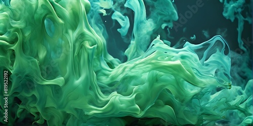 abstract art of colored liquid smoke in dynamic motion
