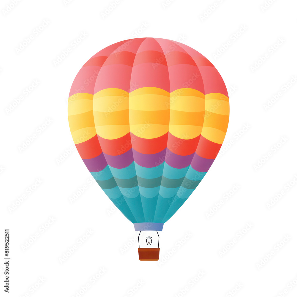 Fototapeta premium hot-air balloon , A hot air balloon flying