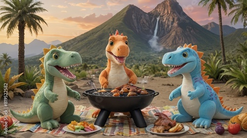 Dinosaur Family BBQ: A Prehistoric Picnic in the Valley photo