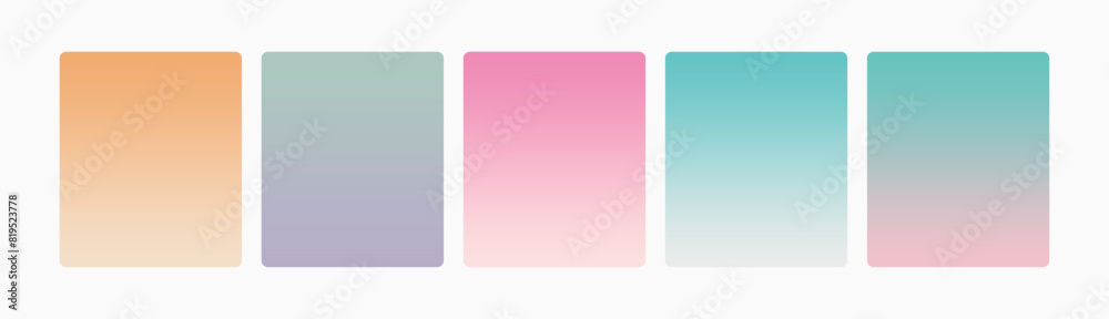 Colorful Gradient backgrounds in trendy neon colors