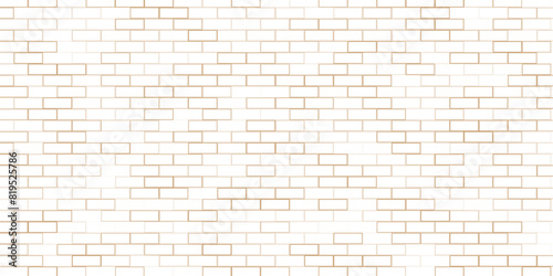 White brick wall texture seamless vector illustration