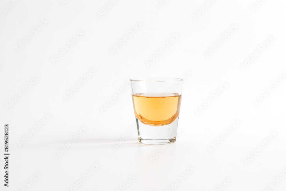 Glass of Liquor on White Background Glass of Liquor on White Background
