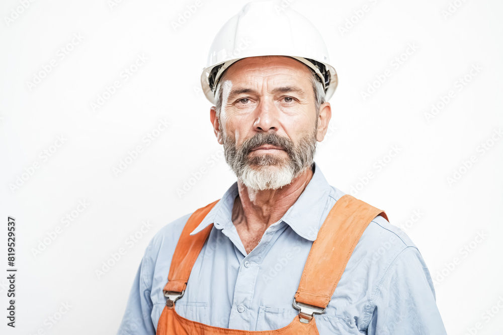 Construction worker in a hard hat Construction worker in a hard hat
