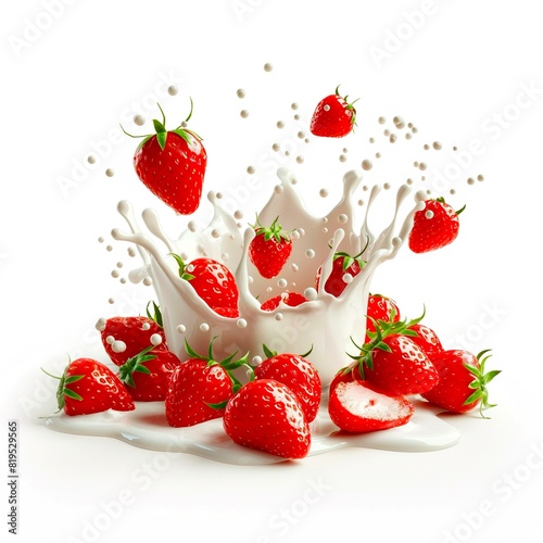 strawberry and milk splash 