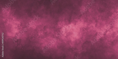 Pink wall background. Dark pink scraped wall. Magenta grungy background. Rose pink background with light center and dark vignette border with marbled vintage texture.  © sadia