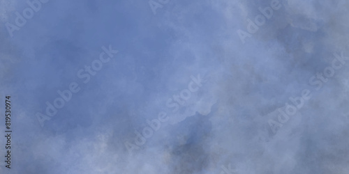 Amazing beautiful sky with clouds. Blue sky background with clouds glowing in light pink color. white clouds against blue sky. Abstract colorful watercolor on white background. Digital art painting.
