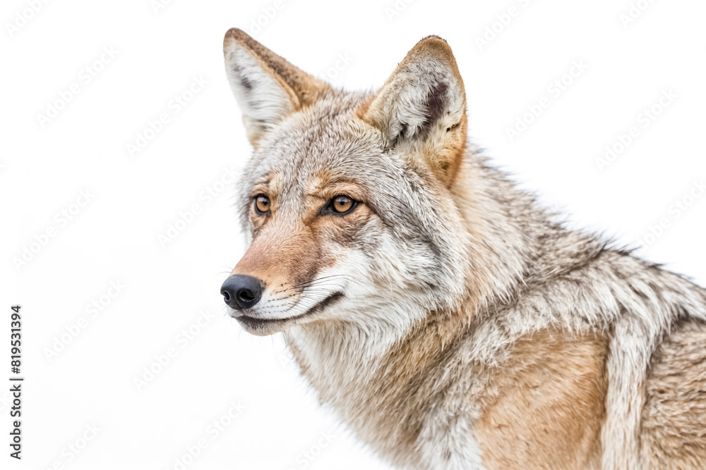 Majestic Gray Wolf Portrait