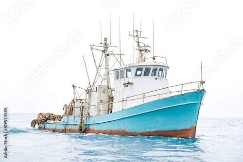 Wallpaper Mural Old Fishing Boat in the Ocean Torontodigital.ca