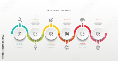 visualization infographic business template modern