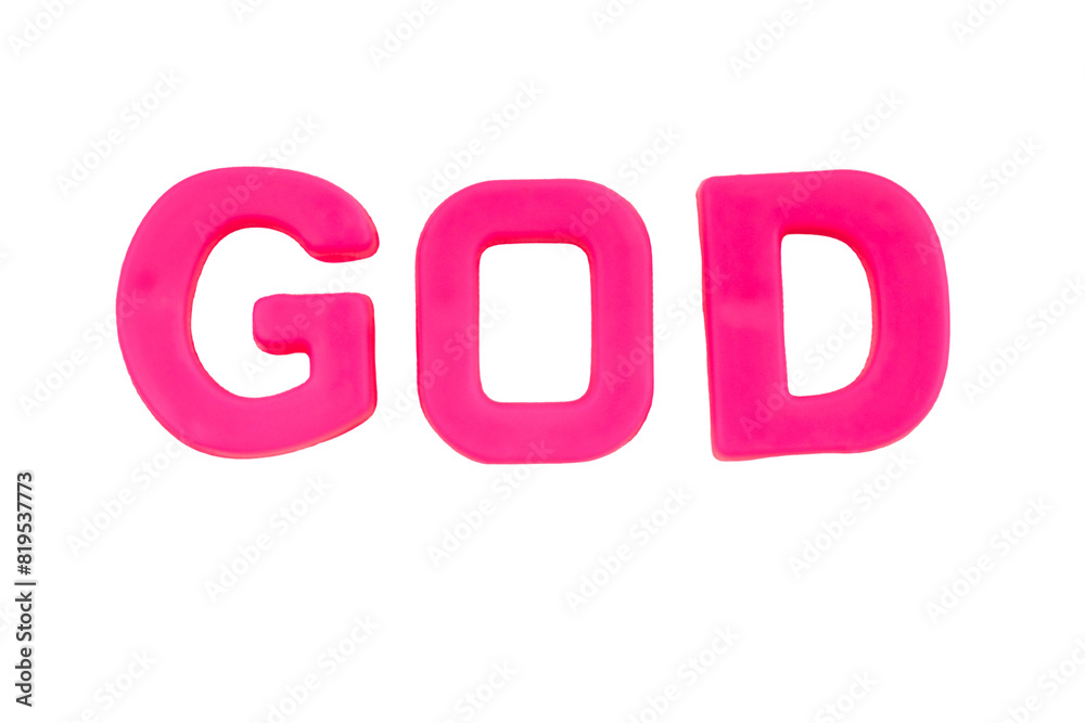 Pink Letters GOD isolate no white background.png Pink Letters GOD isolate no white background.png
