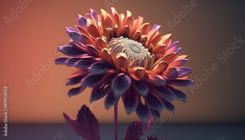 Captivating Floral Brilliance A Mesmerizing Rendered Masterpiece