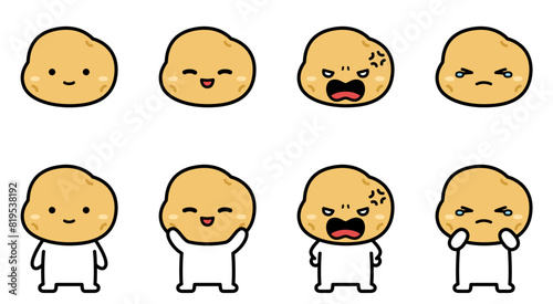 ジャガイモの妖精のイラストセット