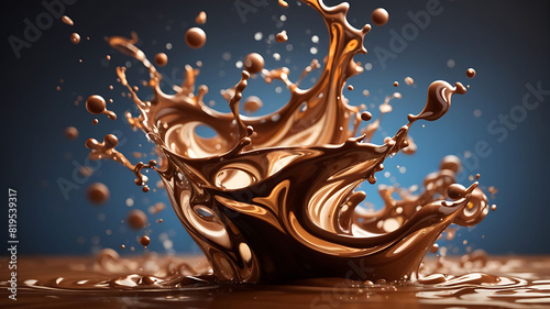 Dynamic Chocolate Milk Splash