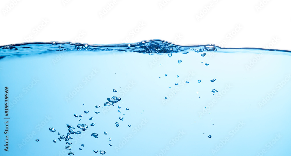 Water Bubbles Float Up Under Water. Freshness Pure Water Splashing on White Background.
Water Bubbles Float Up Under Water. Freshness Pure Water Splashing on White Background.
