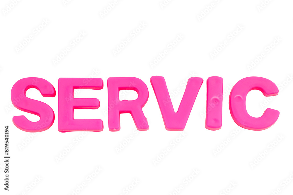 Pink Letters SERVIC isolate no white background.png Pink Letters SERVIC isolate no white background.png