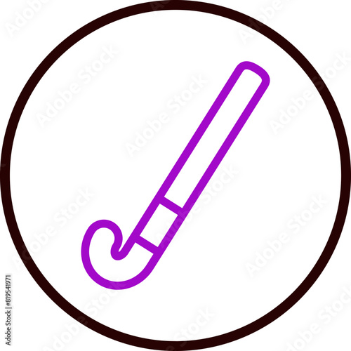 hockey Line White Circle Red Icon Design