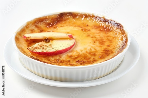 Mouthwatering Apple Cinnamon Creme Brulee with Sweet Apple Slice