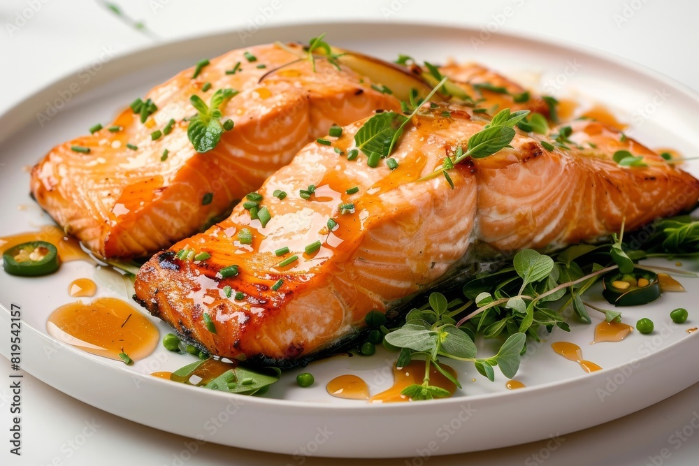 Aromatic Seared Salmon with Apple Cider Glaze and Crispy Skin Aromatic Seared Salmon with Apple Cider Glaze and Crispy Skin
