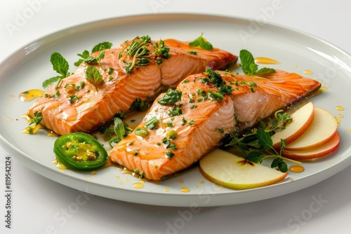 Delicious Apple Cider-Glazed Salmon with Mustard and Honey