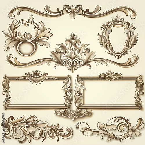 Vintage background with decorative frame vector image