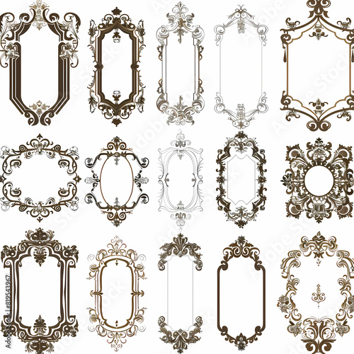 Vintage background with decorative frame vector image