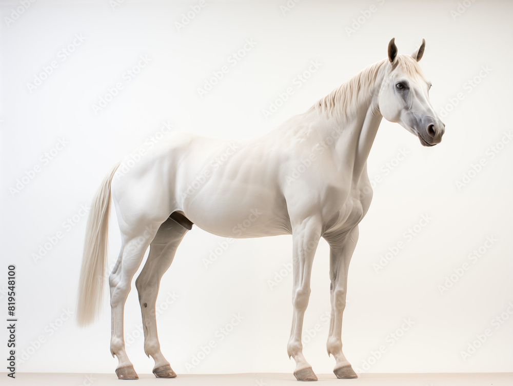Obraz premium Realistic Animal Skeleton On A Clean Pastel Light And White Isolated Background For Commercial Photography
